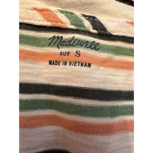 Madewell 100% Cotton Striped Sleeveless Top Size Small - Picture 5 of 8